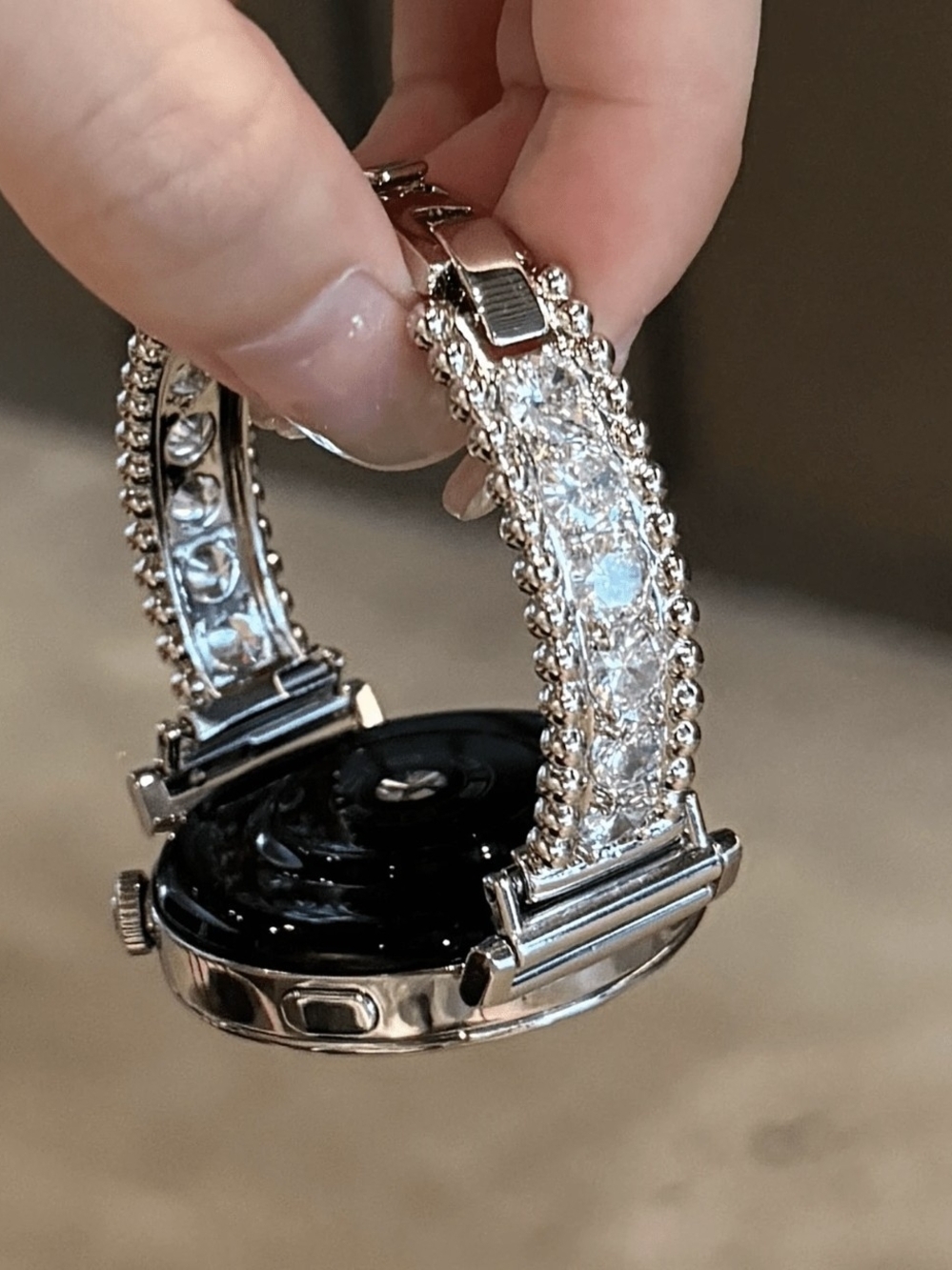 Smartwatch Band Crystal Silver Bracelet for Smartwatch